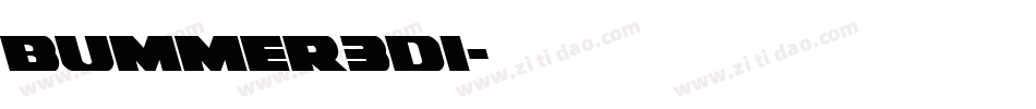 bummer3di字体转换