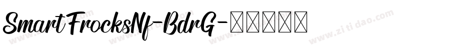 SmartFrocksNf-BdrG字体转换