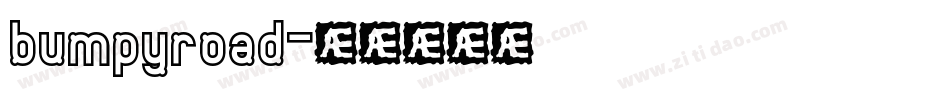 bumpyroad字体转换