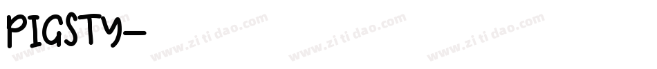 PIGSTY字体转换
