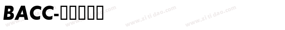 BACC字体转换