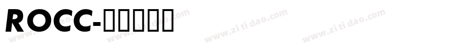 ROCC字体转换