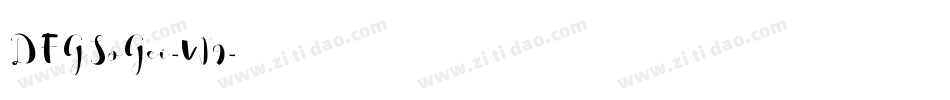 DFGSoGei-W9字体转换