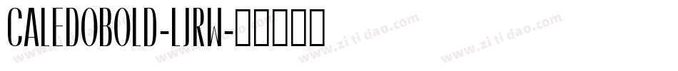 CaledoBold-ljRw字体转换