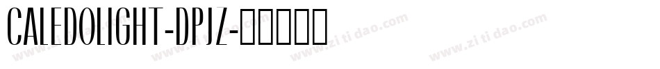 CaledoLight-dpjZ字体转换
