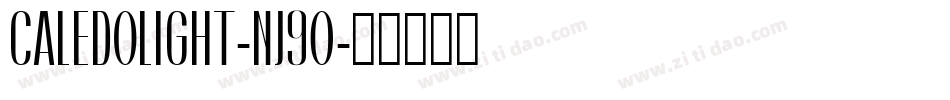 CaledoLight-nj9O字体转换