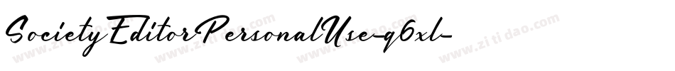 SocietyEditorPersonalUse-q6xl字体转换
