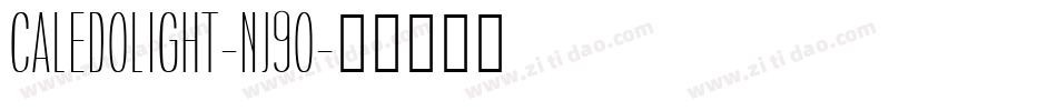 CaledoLight-nj9O字体转换