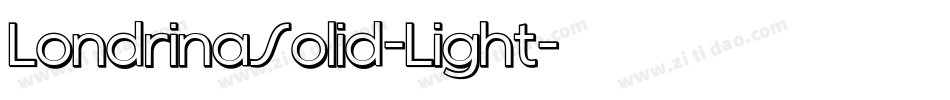 LondrinaSolid-Light字体转换