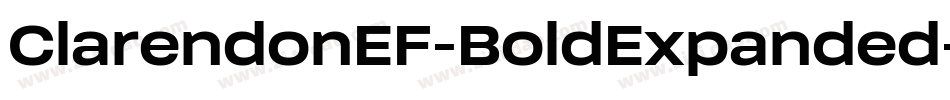 ClarendonEF-BoldExpanded字体转换