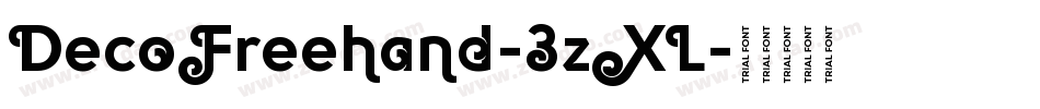 DecoFreehand-3zXL字体转换