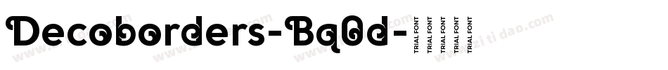 Decoborders-Bq0d字体转换