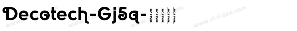 Decotech-Gj5q字体转换