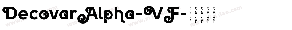 DecovarAlpha-VF字体转换 DecovarAlpha-VF字体转换