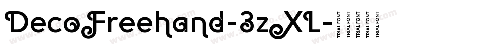 DecoFreehand-3zXL字体转换