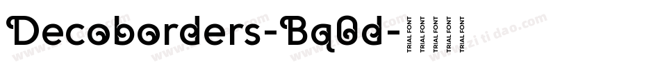 Decoborders-Bq0d字体转换
