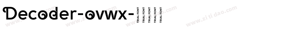 Decoder-ovwx字体转换