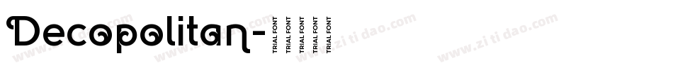 Decopolitan字体转换