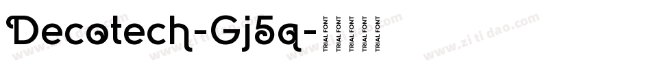 Decotech-Gj5q字体转换