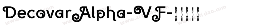 DecovarAlpha-VF字体转换 DecovarAlpha-VF字体转换
