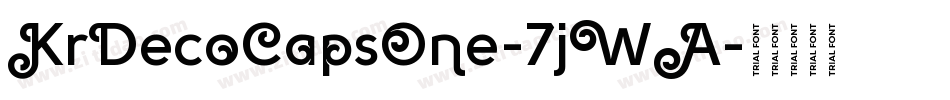 KrDecoCapsOne-7jWA字体转换 KrDecoCapsOne-7jWA字体转换