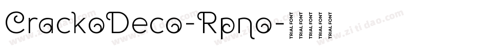 CrackoDeco-Rpno字体转换