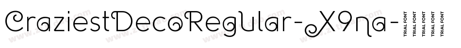 CraziestDecoRegular-X9na字体转换
