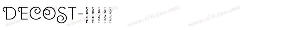 DECOST字体转换