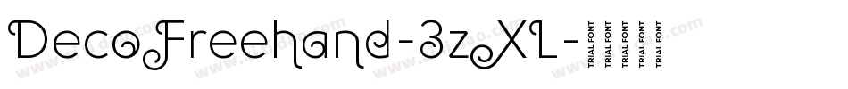 DecoFreehand-3zXL字体转换