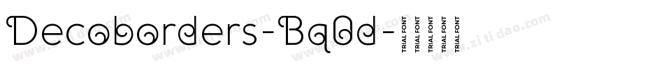 Decoborders-Bq0d字体转换