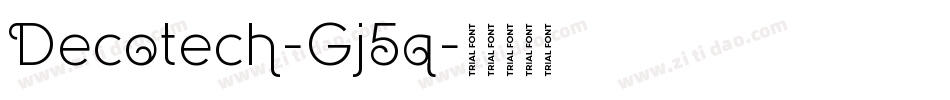 Decotech-Gj5q字体转换