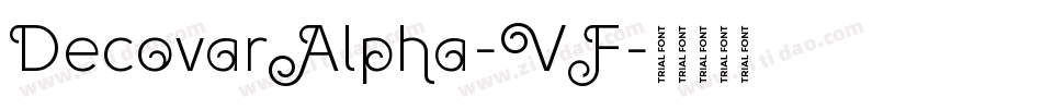 DecovarAlpha-VF字体转换 DecovarAlpha-VF字体转换