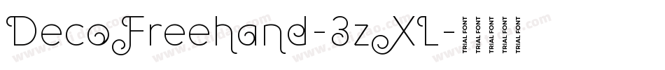 DecoFreehand-3zXL字体转换