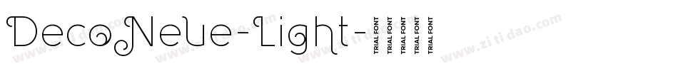 DecoNeue-Light字体转换