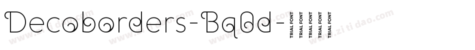 Decoborders-Bq0d字体转换