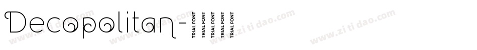 Decopolitan字体转换