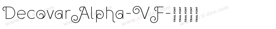 DecovarAlpha-VF字体转换 DecovarAlpha-VF字体转换