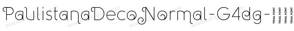 PaulistanaDecoNormal-G4dg字体转换 PaulistanaDecoNormal-G4dg字体转换