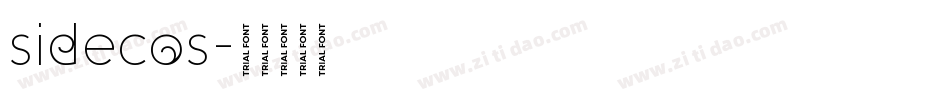 sidecos字体转换