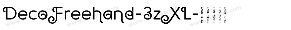 DecoFreehand-3zXL字体转换