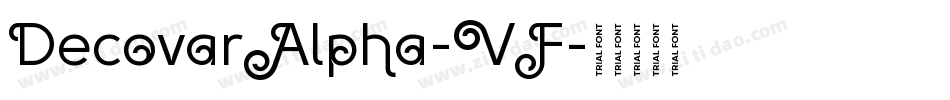 DecovarAlpha-VF字体转换 DecovarAlpha-VF字体转换