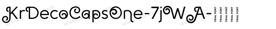KrDecoCapsOne-7jWA字体转换 KrDecoCapsOne-7jWA字体转换