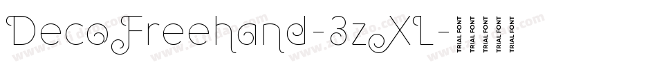 DecoFreehand-3zXL字体转换