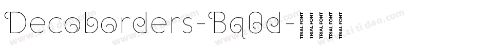Decoborders-Bq0d字体转换