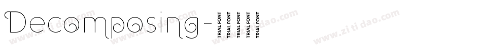 Decomposing字体转换