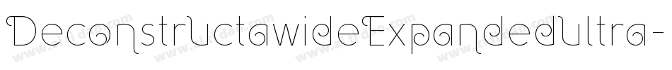DeconstructawideExpandedultra-mPzj字体转换
