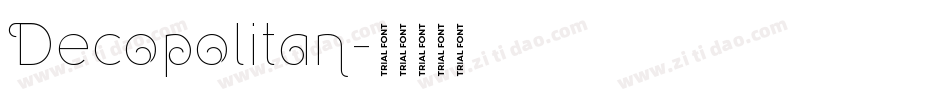 Decopolitan字体转换