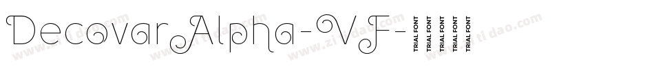 DecovarAlpha-VF字体转换 DecovarAlpha-VF字体转换