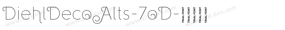 DiehlDecoAlts-7oD字体转换 DiehlDecoAlts-7oD字体转换
