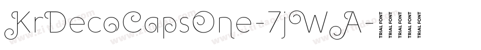 KrDecoCapsOne-7jWA字体转换 KrDecoCapsOne-7jWA字体转换